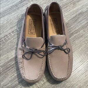 Mercanti Fiorentini Taupe Textured Loafers